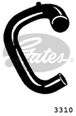 Durite de radiateur (Durite de refroidissement) GATES ref. 3310