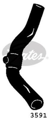 Durite de radiateur (Durite de refroidissement) GATES 3591