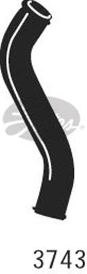 Durite de radiateur (Durite de refroidissement) GATES ref. 3743