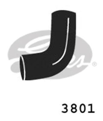 Durite de radiateur (Durite de refroidissement) GATES ref. 3801