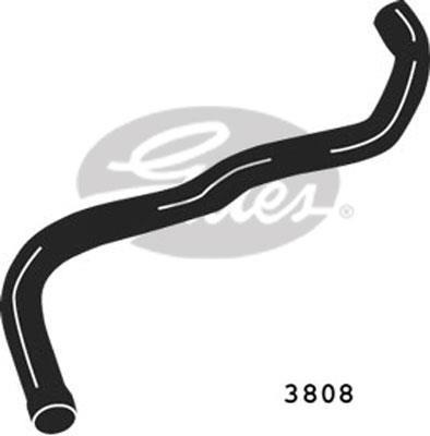 Durite de radiateur (Durite de refroidissement) GATES ref. 3808