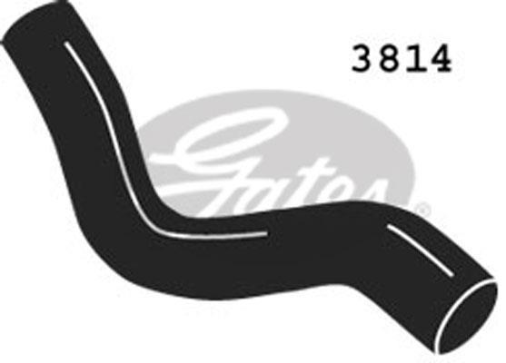 Durite de radiateur (Durite de refroidissement) GATES ref. 3814