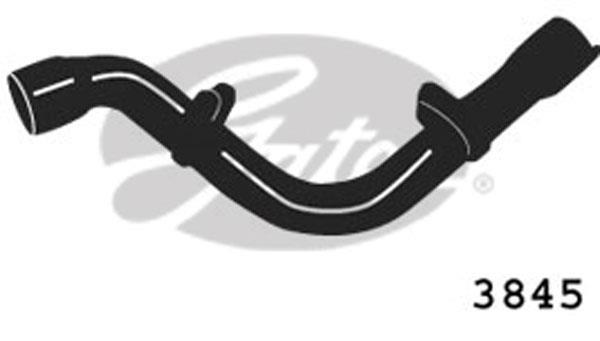 Durite de radiateur (Durite de refroidissement) GATES ref. 3845
