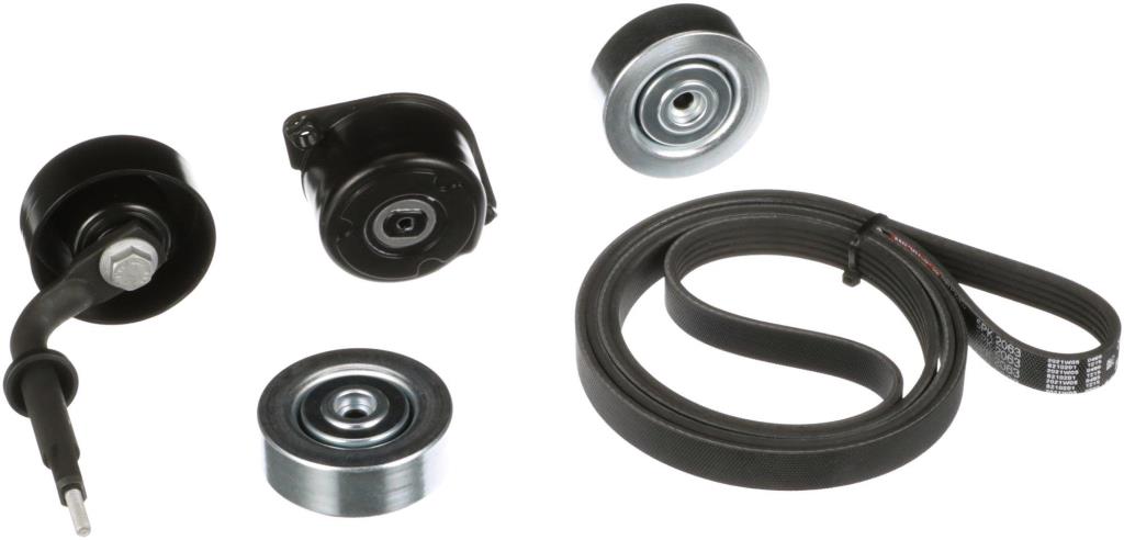 Kit de courroie d'accessoire (Courroie d’alternateur) GATES ref. K015PK2063