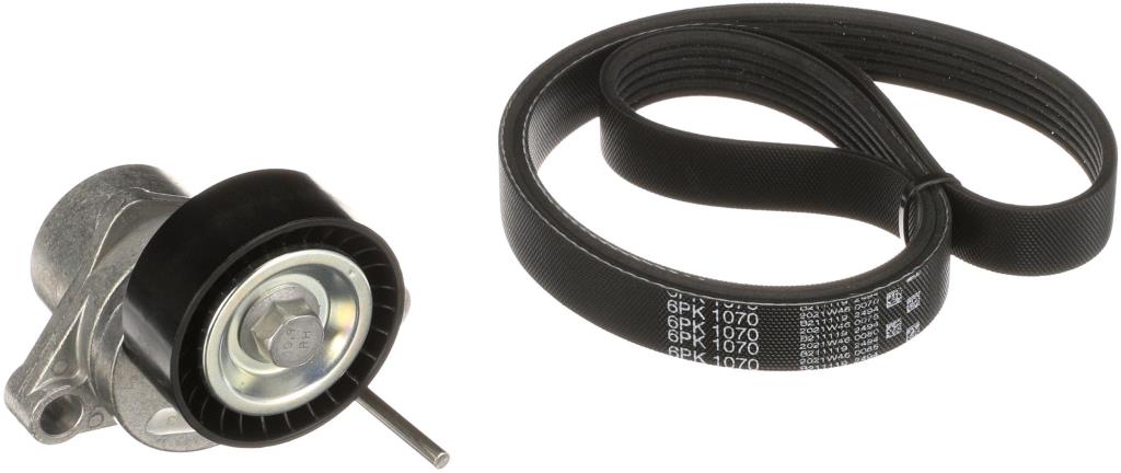 Kit de courroie d'accessoire (Courroie d’alternateur) GATES K016PK1070