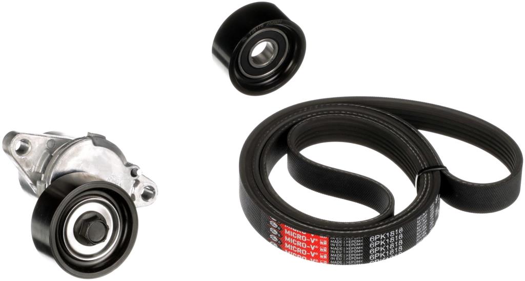 Kit de courroie d'accessoire (Courroie d’alternateur) GATES K016PK1818