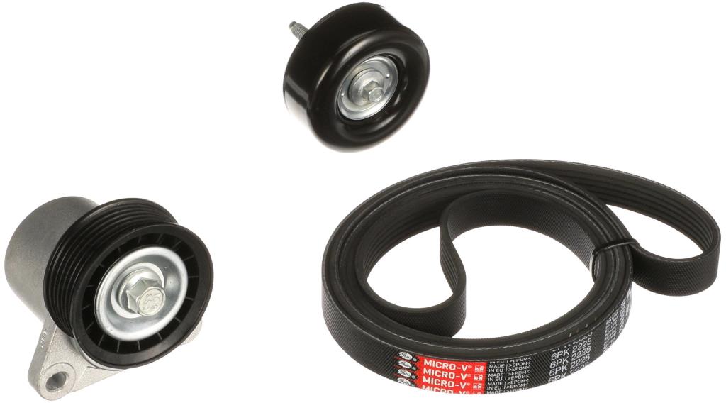 Kit de courroie d'accessoire (Courroie d’alternateur) GATES K016PK2228