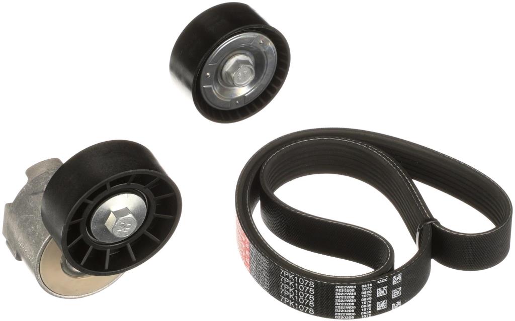 Kit de courroie d'accessoire (Courroie d’alternateur) GATES K027PK1078