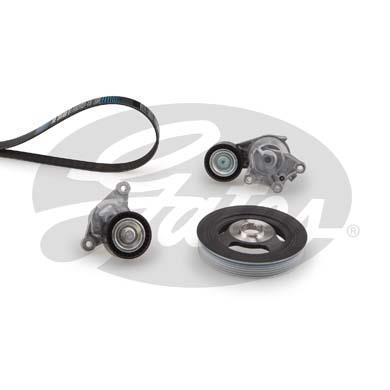 Kit de courroie d'accessoire (Courroie d’alternateur) GATES ref. K046PK1020EST