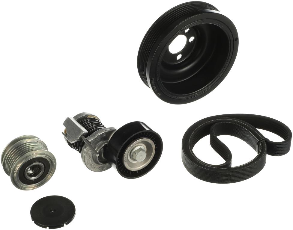 Kit de courroie d'accessoire (Courroie d’alternateur) GATES ref. K046PK1070