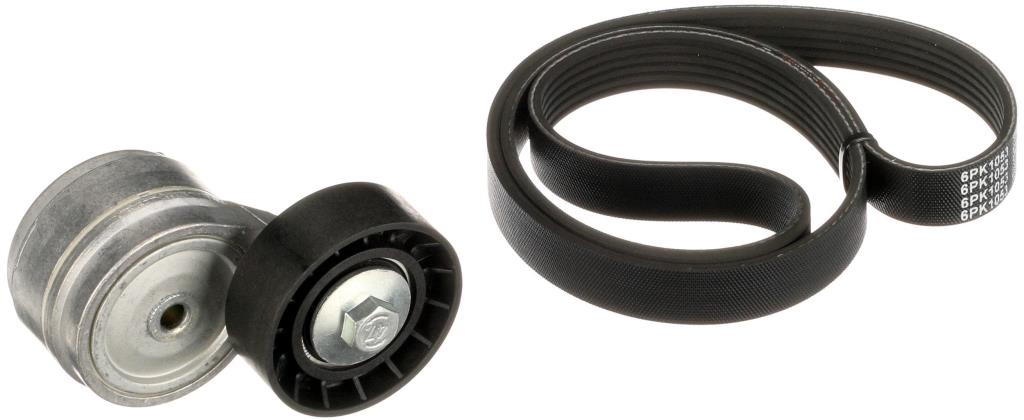 Kit de courroie d'accessoire (Courroie d’alternateur) GATES K066PK1053
