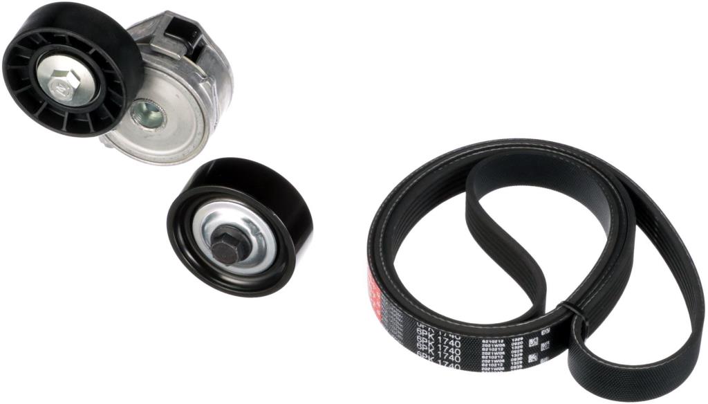 Kit de courroie d'accessoire (Courroie d’alternateur) GATES K066PK1740