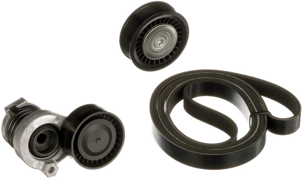 Kit de courroie d'accessoire (Courroie d’alternateur) GATES K076PK1163