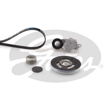 Kit de courroie d'accessoire (Courroie d’alternateur) GATES ref. K196PK975