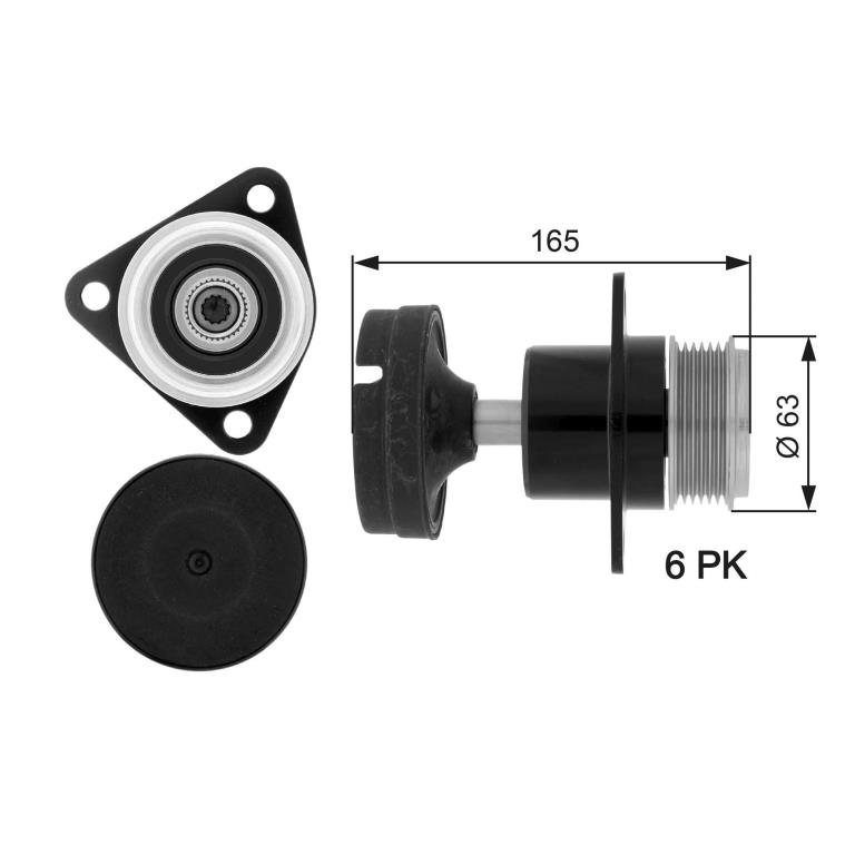 Rueda libre alternador GATES ref. OAP7050