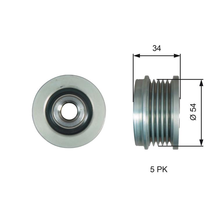 Rueda libre alternador GATES ref. OAP7220