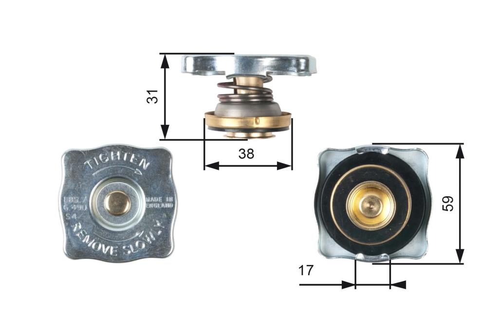 Tampão de vedação/proteção GATES ref. RC130