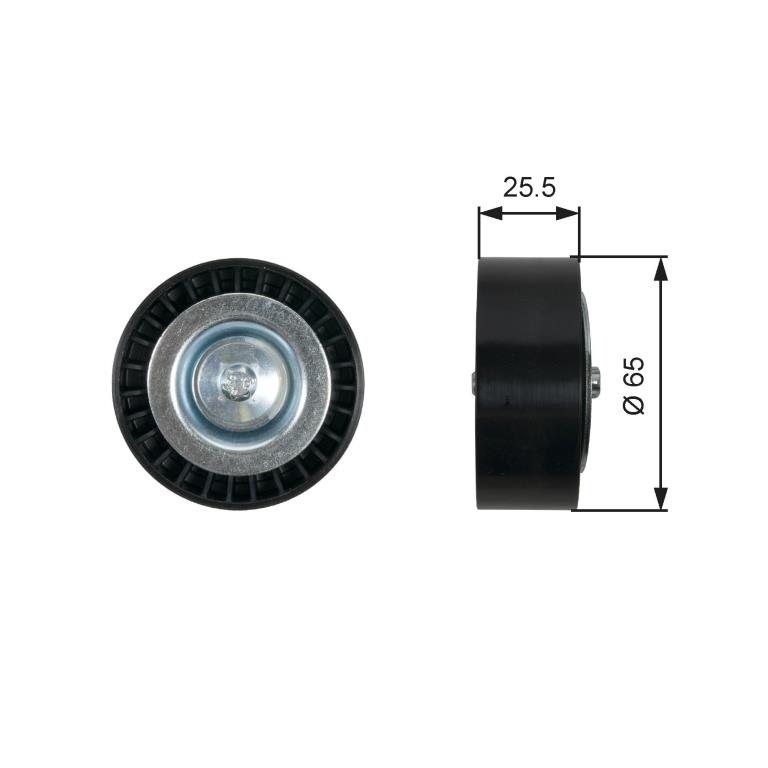 Galet enrouleur de courroie d'accessoire GATES ref. T36454