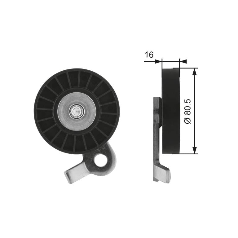 Rolo tensor da correia trapezoidal estriada GATES ref. T39060