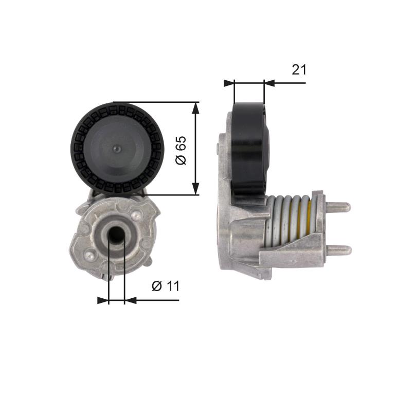 Rolo tensor da correia trapezoidal estriada GATES ref. T39118
