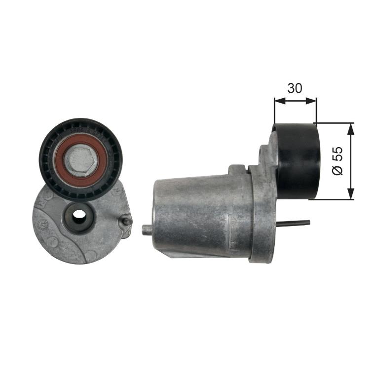 Rolo tensor da correia trapezoidal estriada GATES ref. T39226