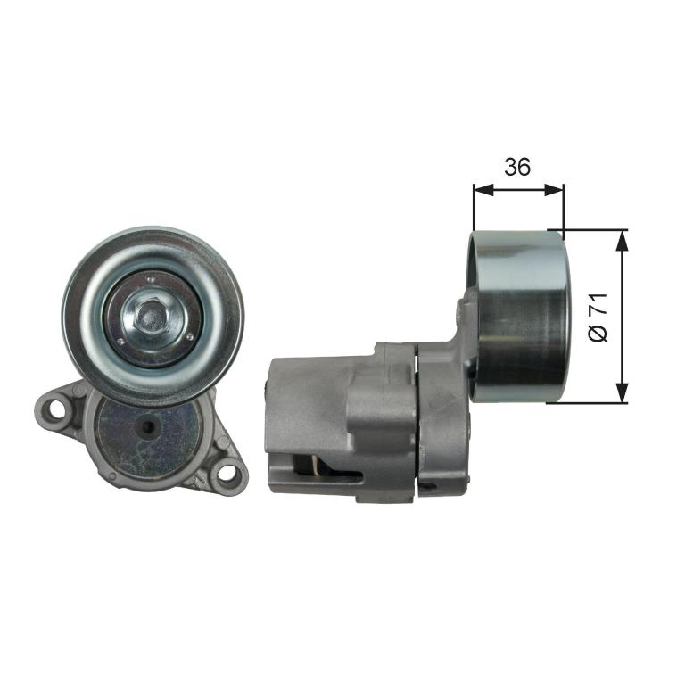 Rolo tensor da correia trapezoidal estriada GATES ref. T39249