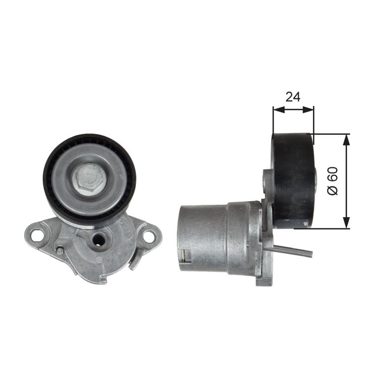 Polea tensora, correa auxiliar servicios GATES ref. T39272