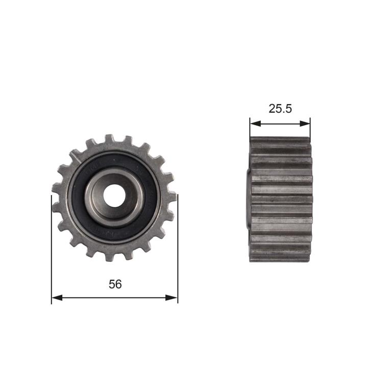 Galet enrouleur de courroie de distribution GATES T42000