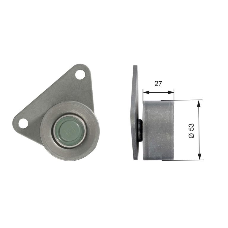 Galet enrouleur de courroie de distribution GATES ref. T42097