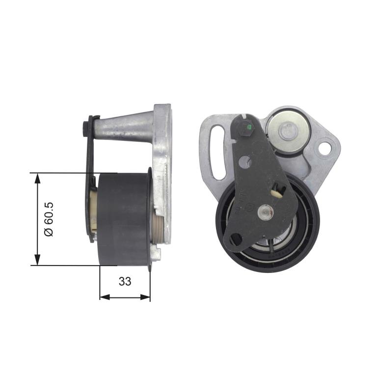 Polea tensora, correa distribución GATES T43107