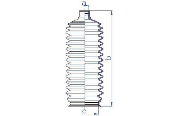 Soufflet de direction DA SILVA S.A.S. K5436