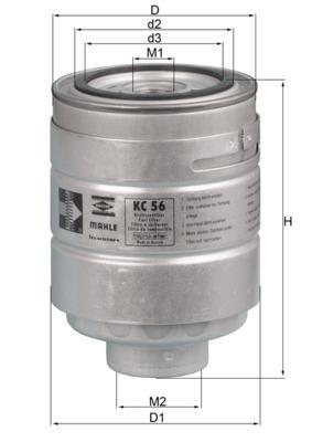 Filtre à carburant (Filtre à gasoil) KNECHT FILTER KC 56