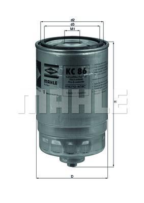 Filtro de combustível KNECHT FILTER KC 86