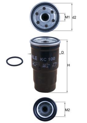 Filtro combustible KNECHT FILTER ref. KC 100D
