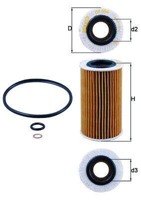 Filtro de aceite KNECHT FILTER ref. OX 384D