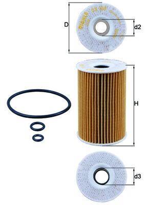 Filtro de aceite KNECHT FILTER ref. OX 388D