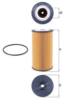 Filtre à huile KNECHT FILTER ref. OX 358D