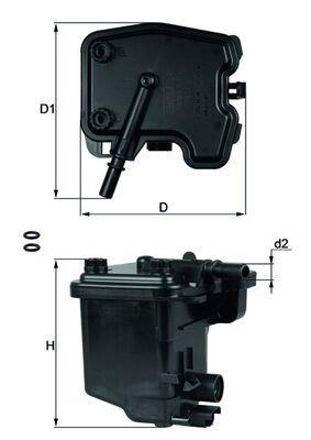 Filtro combustible KNECHT FILTER ref. KL 431D