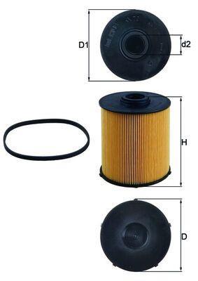 Filtre à carburant (Filtre à gasoil) KNECHT FILTER ref. KX 70D