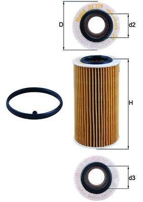 Filtre à huile KNECHT FILTER ref. OX 379D