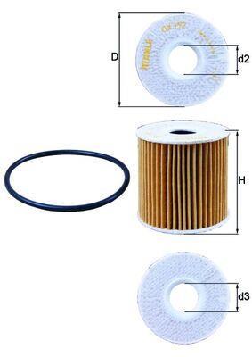 Filtre à huile KNECHT FILTER OX 192D