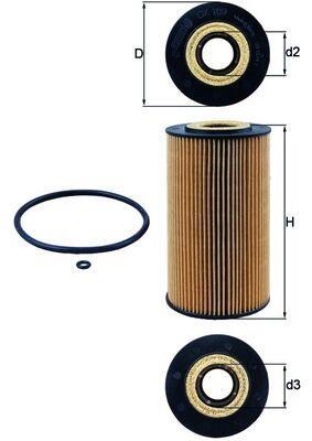 Filtro de óleo KNECHT FILTER OX 169D