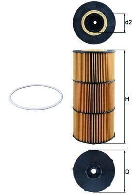 Filtro de aceite KNECHT FILTER OX 832D