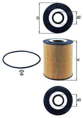 Filtro de óleo KNECHT FILTER OX 146D