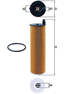 Filtro de óleo KNECHT FILTER OX 823/6D