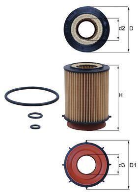Filtre à huile KNECHT FILTER OX 982D