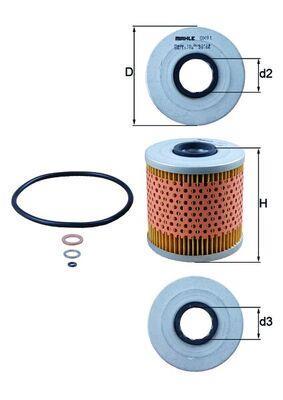 Filtro de aceite KNECHT FILTER ref. OX 91D