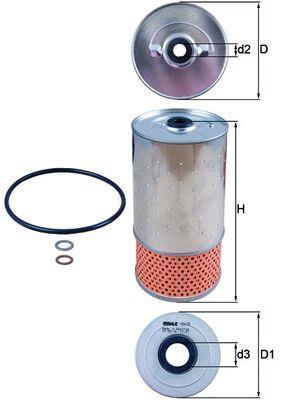 Filtro de aceite KNECHT FILTER OX 78D