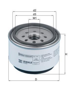 Filtro combustible KNECHT FILTER KC 219