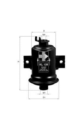 Filtre à carburant (Filtre à gasoil) KNECHT FILTER ref. KL 139